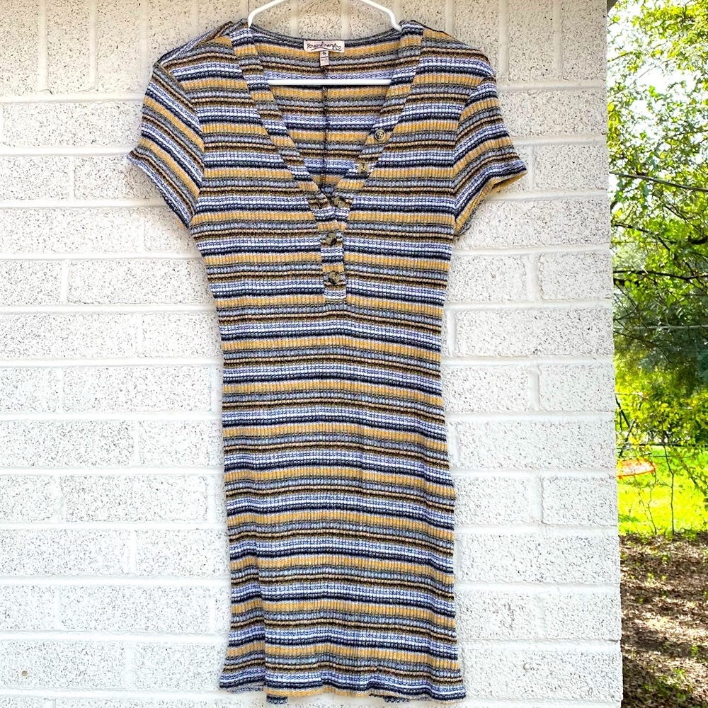 MIDI stripped dress